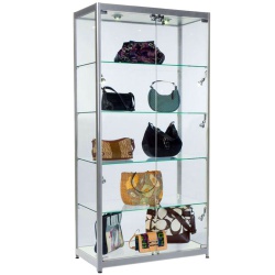 Aluminium & Glass Shop Display Cabinet (Large)