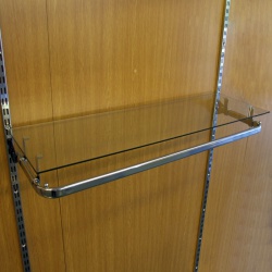 Twin Slot Glass Shelves (Assorted Sizes)