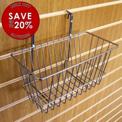 Save On Bulk Buy Slatwall Narrow Hanging Baskets