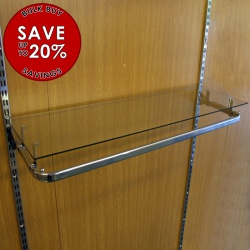 Save On Twin Slot Glass Shelves (Assorted Sizes)