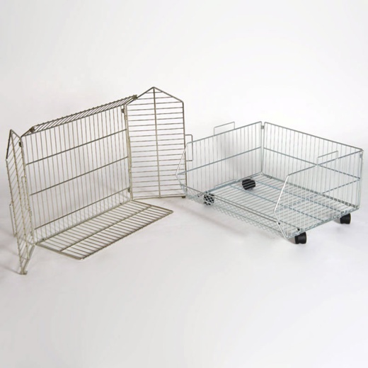 Uni-Shop (Fitting) Ltd - Retail Stacking Baskets With Wheels (600MM Wide X5)