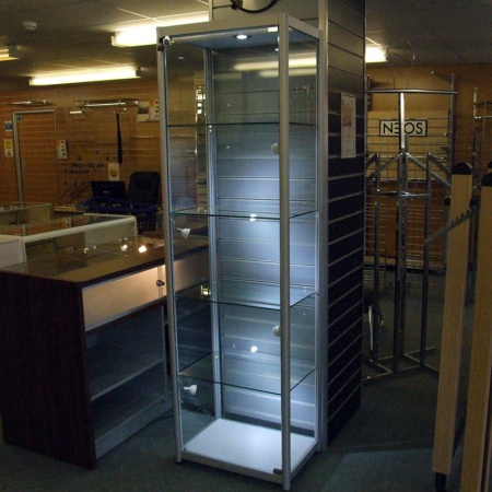 New Aluminium & Glass Showcases available!