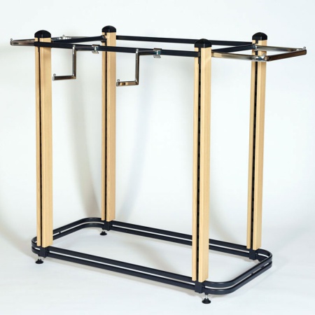 Twin Slot Oak Cladded Garment Rails