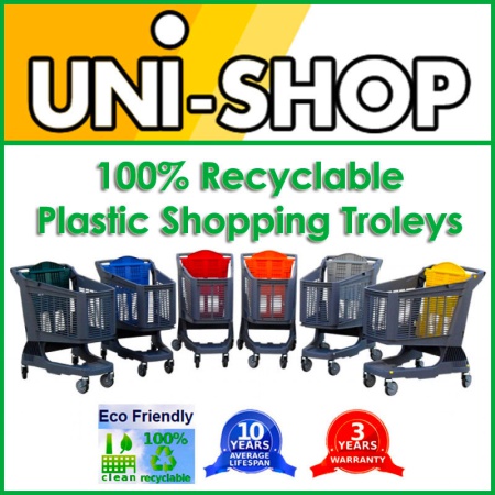 Recyclable Plastic Shopping Trolleys