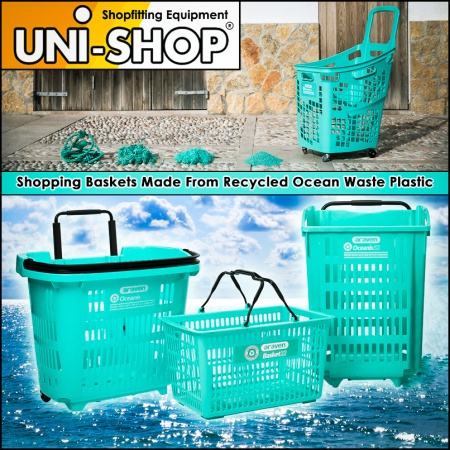 Shopping Baskets Made From Ocean Waste