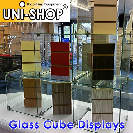 Glass Cube Retail Displays
