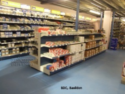 Gondola Shop Shelving at BDC, Basildon