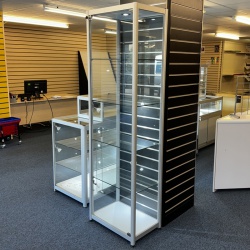 Glass Tower Shop Display Cabinet (Medium)