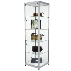Glass Tower Shop Display Cabinet (XX-Large)