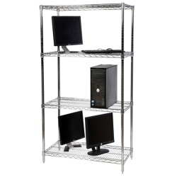 Chrome Wire Shelving Set (1830mm x 915mm)