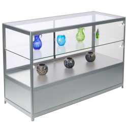 Aluminium & Glass Shop Storage Counter (XX-Large)