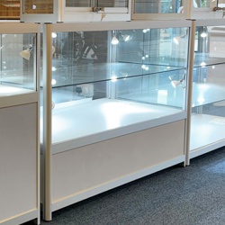 Aluminium & Glass Shop Storage Counter (X-Large)