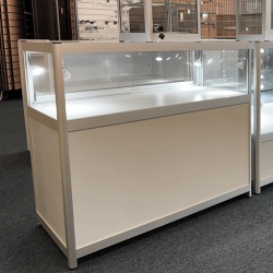 Aluminium & Glass Display Storage Counter (XX-Large)