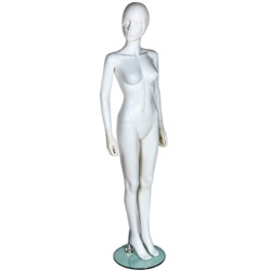 F047 Abstract Female Mannequin White Gloss Woman 