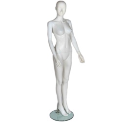 Female Abstract Mannequin Matt White