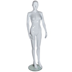 Female Abstract Shop Mannequin Gloss White