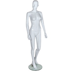 Female Abstract Mannequin Gloss White