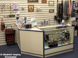 Retail Display Counter, Slatwall and Slatwall fittings for St Elizabeth Hospice, Stowmarket