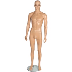 Male Shop Mannequin Flesh Tone & Make-Up