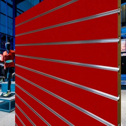 Red Slatwall Panels