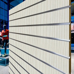 Pino White Slatwall Panels