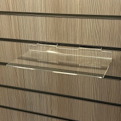 Slatwall Small Acrylic Shelf Shop Fitting