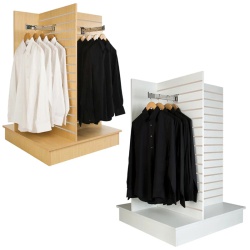 Slatwall Gondola 4 Way Retail Display (Flat Pack)