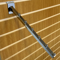 Slatwall 6 Ball Waterfall Arm Shop Fitting