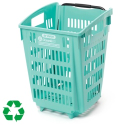 52 Litre Eco Shopping Trolley Baskets (Oceanis Pack Of 5)
