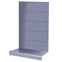 Silver Retail Wall Shelving & 1000mm x 370mm Base