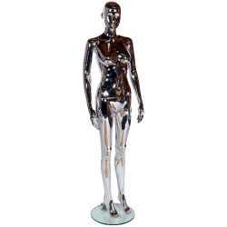 Chrome Female Abstract Shop Mannequin