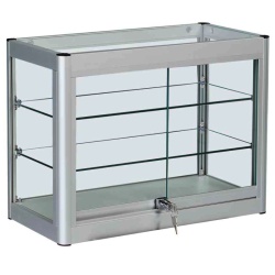 Aluminium Frame Glass Countertop Showcase