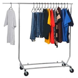 Chrome Collapsible Clothes Rail