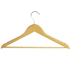Wooden Shaped Suit Hangers (Box Of 100)