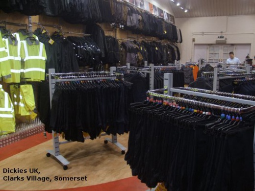 Dickies UK, Clarks Village, Somerset Twin Slot and Garment Rails