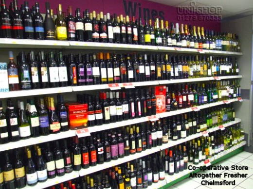 Shop Shelving Wall Bays at Co-operative Store Altogether Fresher, Chelmsford