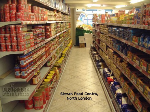 Shelving for Sirwan Food Centre, North London