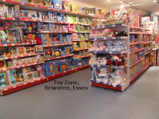 Peg Shelving Bays at Toy Zone, Braintree, Essex