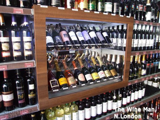 Wine and Spirits Display for The Wine Man, North London