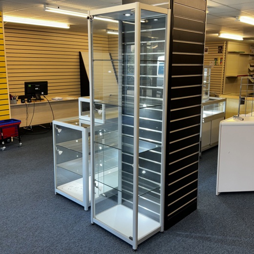 Glass Tower Shop Display Cabinet (Large)