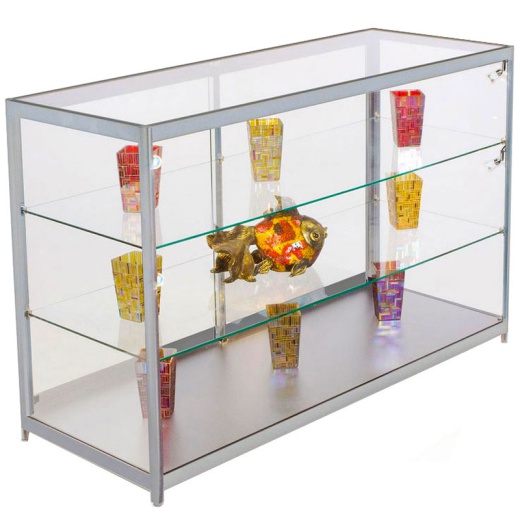 Aluminium & Glass Shop Display Counter (Large)