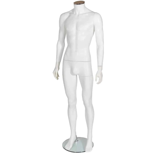 Headless Male Shop Mannequin Matt White