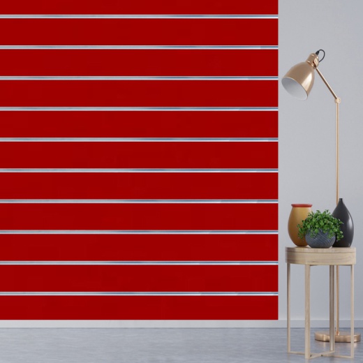 Red Slatwall Panels