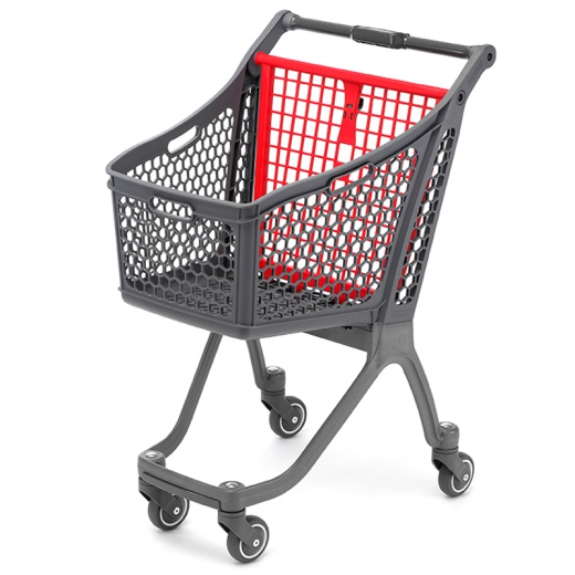Plastic Supermarket Trolley - 100% Recyclable (75 Litres)