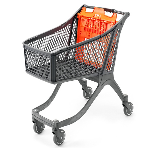 Plastic Supermarket Trolley - 100% Recyclable (121 Litres)