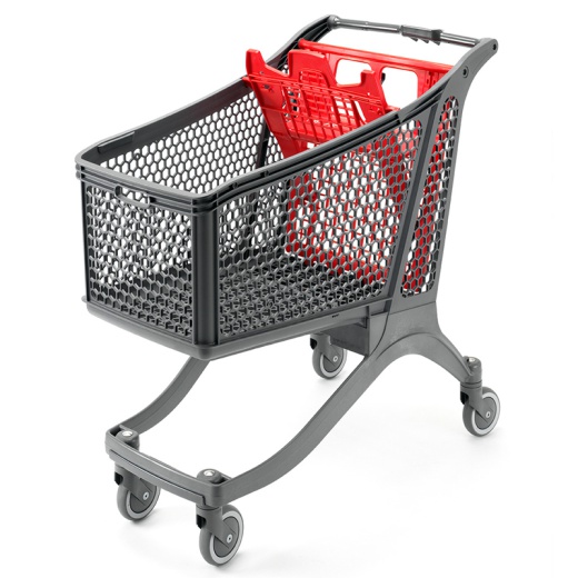Plastic Supermarket Trolley - 100% Recyclable (183 Litres)