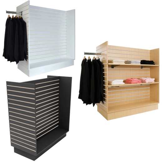 Slatwall Large H Gondola Retail Display (Flat Pack)