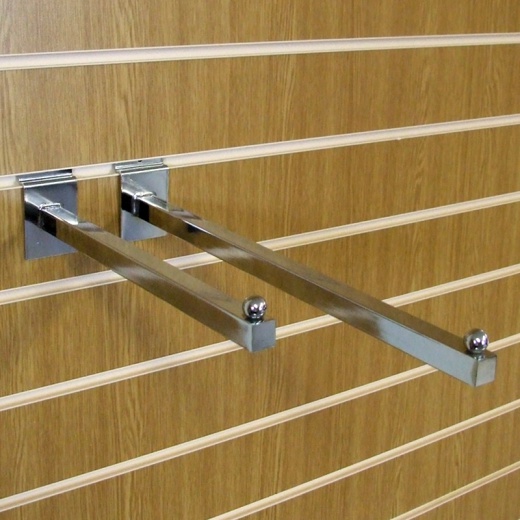Slatwall Straight Arm Shop Fitting (Assorted Sizes)