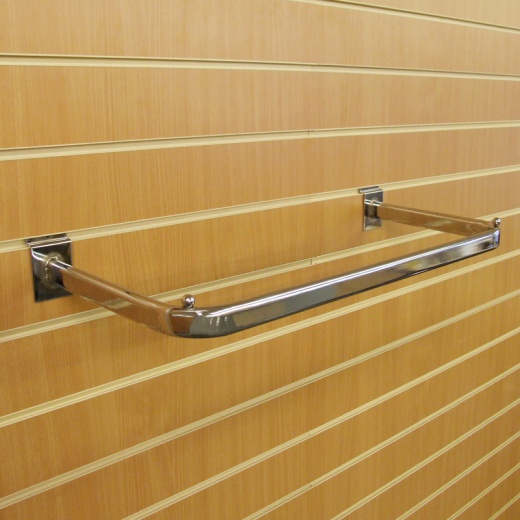 Slatwall Hanging D Garment Rail Shop Fitting (600mm)