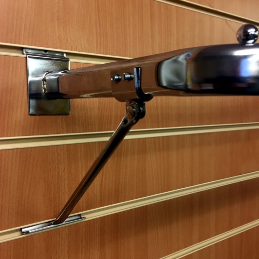 Slatwall Hanging Rail Support Arm Shop Fitting